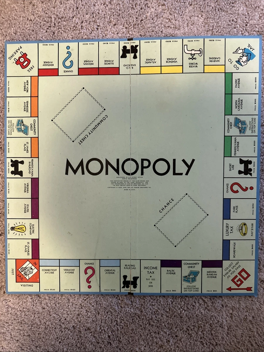Monopoly 1968 Vintage Manufacture Board & Traditional Games for