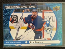 Ilya Sorokin 2025-26 Upper Deck Tracking Systems Speckle Card #TS-16