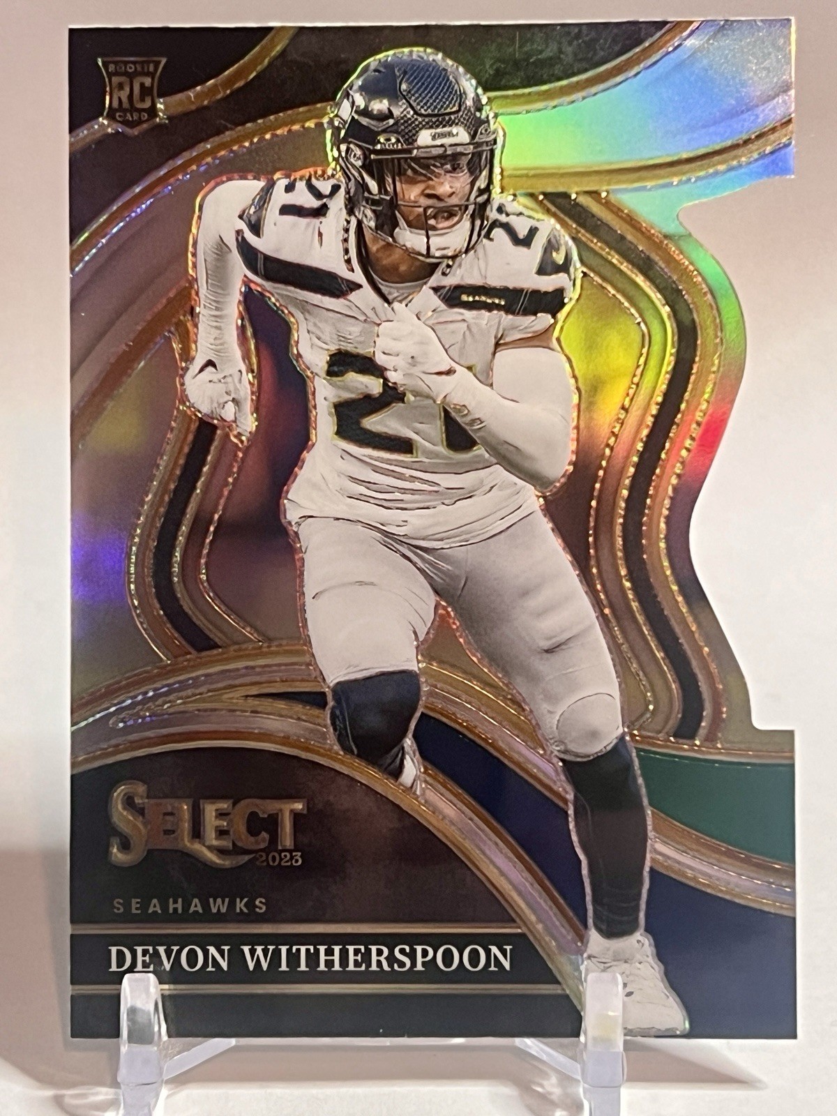 Devon Witherspoon (RC) Silver Prizm Die-Cut Club Level 2023 Panini Select #273