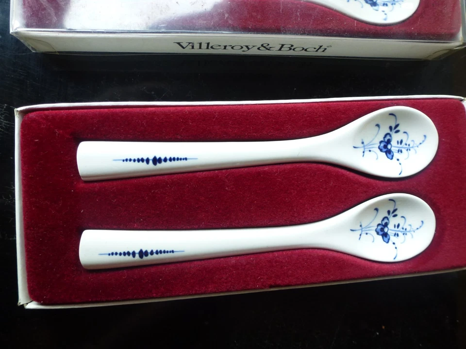 Villeroy & Boch Alt Luxemburg Cuillères à Œuf, Cuillères à Café Porcelaine Bleu - Photo 3/4