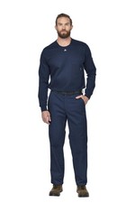 Bulwark Flame Resistant 9 oz Twill Cotton Excel FR Work Pant 32W x 34L Navy