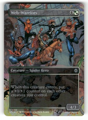 Web-Warriors (Borderless) 203 Foil Marvel's Spider-Man NM