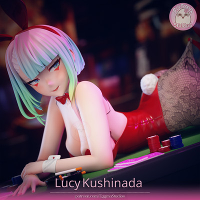 Neon Bunny Anime Cyberpunk 6 Inch Resin Garage Kit: 16K Unpainted Figure Eggma