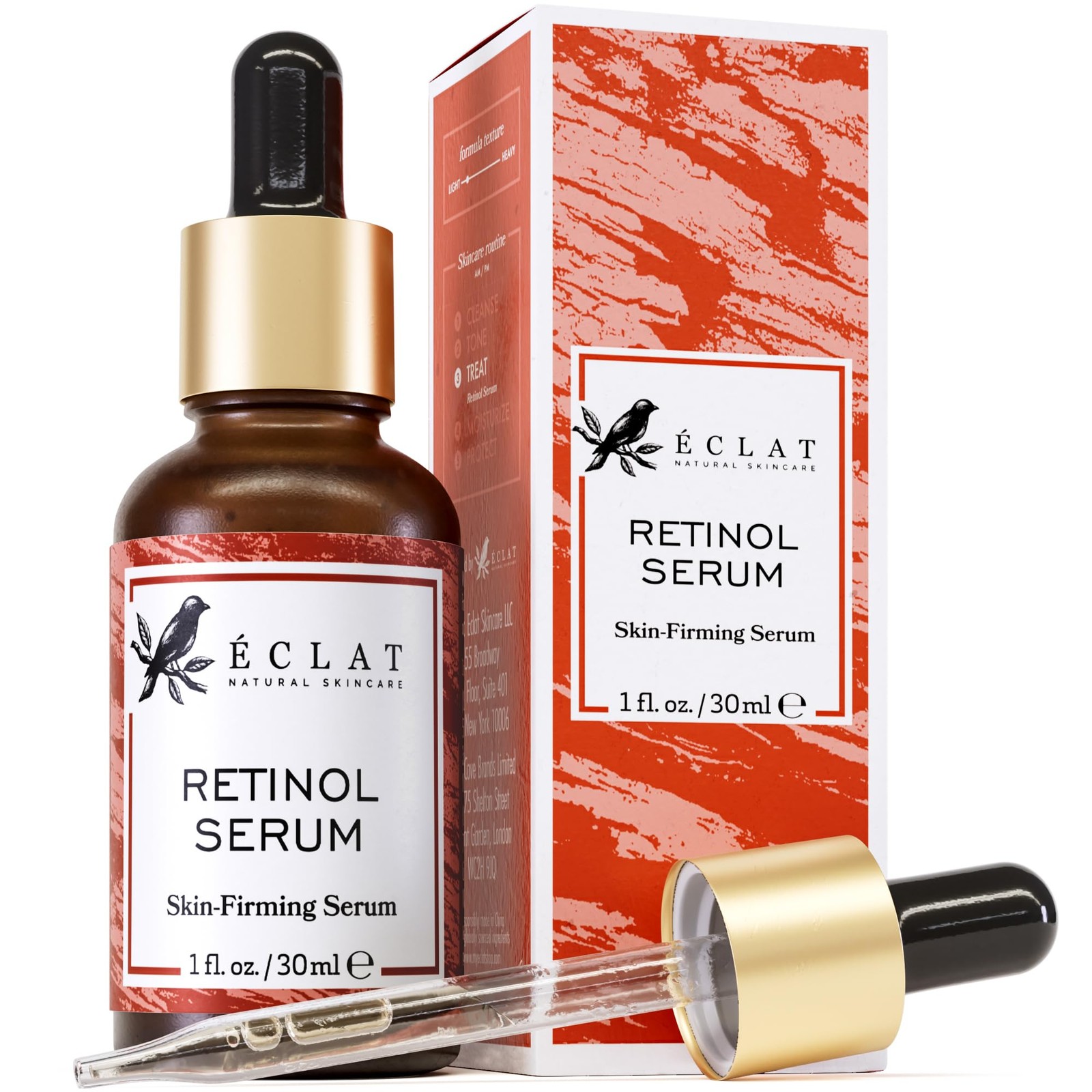 Eclat AntiAging Retinol Face Serum Diminish Wrinkles & Dark Spots with Aloe