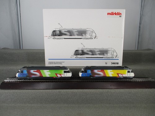 Märklin Spur H0 34618 Elektrolok Set "Schweizer Fernsehen" Analog Digital MM OVP | Zustand: Gebraucht