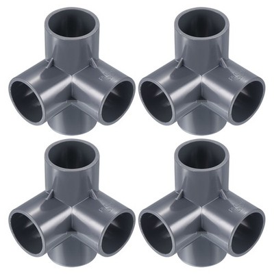 1 1/4'' 4Pack 4Wege Winkelstück Rohrfitting UPVC Gelenk Kupplung Schlauch Adapter