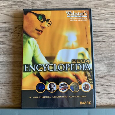 2004 encyclopedia multimedia learning adventure  Shelf195 VINTAGE PC SOFTWARE