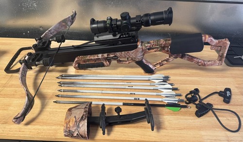 Excalibur Micro Crossbow Package, Upgraded Vortex Crossfire Scope Arrows Quiver