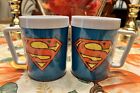 Dc Comics Superman Vintage Collectible Thermal Coffee Mug -Set Of 2.