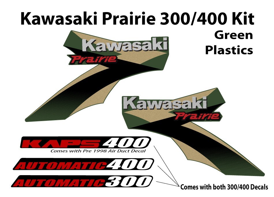 鉄道模型 leafa 1997-2002 Kawasaki Prairie 300 400 4x4 Decal Graphics Emblem