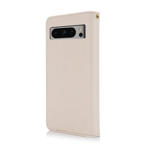 Strap Leather Card Wallet Phone Case For Google Pixel 9 8 7 6 Pro XL 8A 7A 6A - Picture 7 of 18