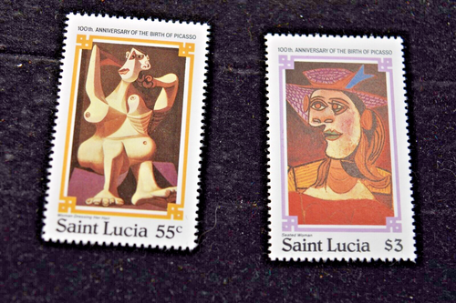 ST LUCIA 1982 PICASSO STAMPS S 550-553 MNH - 第 2/3 張圖片