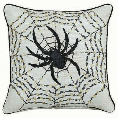 spider web throw pillow