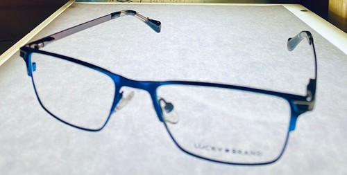 Lucky Brand Men's Eyeglass Blue Rectangle Metal D813 48mm - 第 6/12 張圖片
