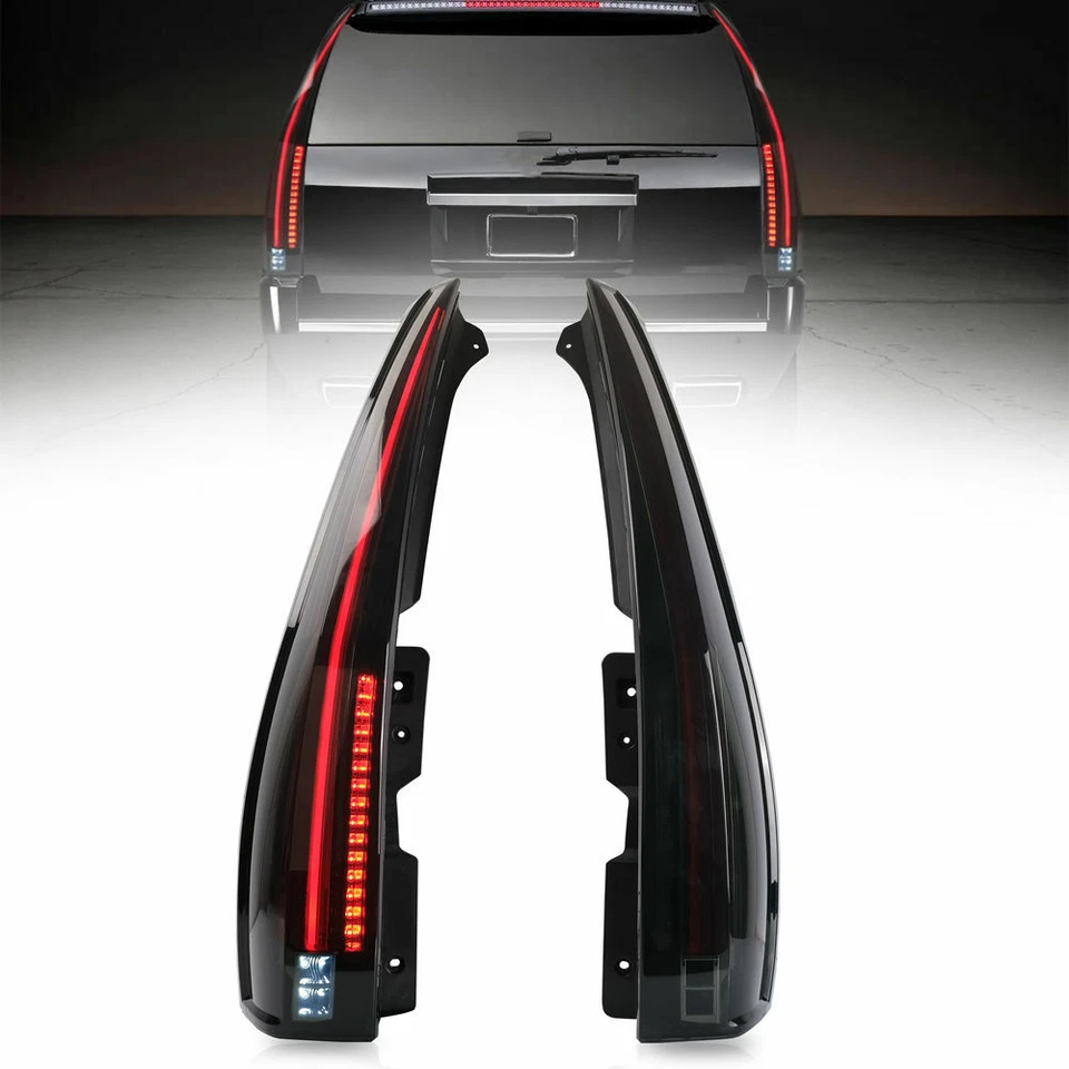 Luces traseras LED ahumadas para Cadillac Escalade / ESV 2007-2014 montaje lámpara trasera Foto 3 de 4