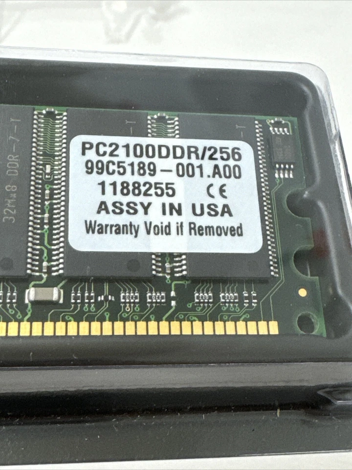 Kingston KVR-PC2100DDR/256 256MB DDR-266 184 Pin DIMM PC2100 NON-ECC NOS - Image 2 of 4