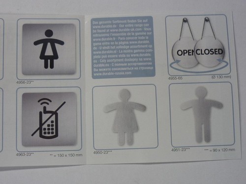 PICTO Durable signage s/steel stick on sign 150x150mm pictogram No Smoking 4953 - Picture 5 of 7