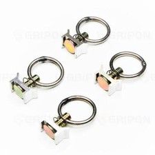 GRIPON (Pack of 4) Aluminum L Track Stud Fitting with O-Ring Keeper Tie Down