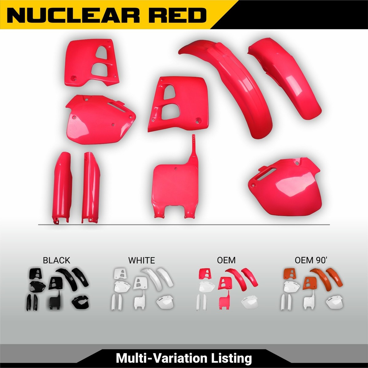 Honda CR 125R 1991-1992 CR 250R 1990-1991 Motocross Plastic Body