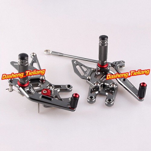 2x Motorcycle Rearset Footpegs Footrest For Kawasaki Ninja ZX10R 2004 2005 Gold - Picture 3 of 12