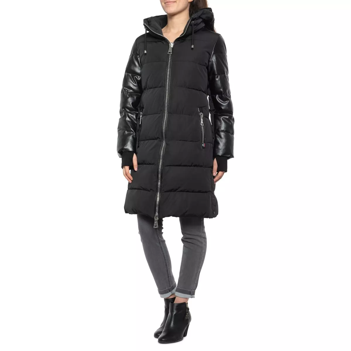 Designer long puffer coat cheap