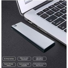 M2 NGFF SSD Hard Drive Case SATA Enclosure M.2 B-Key to USB Type C 3.1 Gray