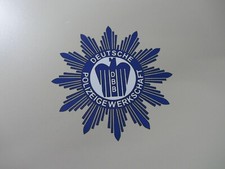 4 x Polizei Aufkleber Stern Polizeigewerkschaft Fullcolour GdP Sticker Politie..