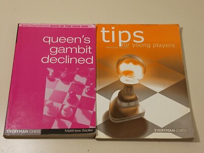 Lot 2 Queen's Gambit Declined & Tips for Young Players by Matthew Sadler Vintage