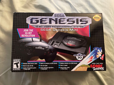 SEGA Genesis Mini Home Game Console - Black - Open Box