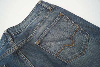 GUESS Crescent Herren Men Jeans Hose 31/32 W31 L32 used blau stone wash TOP.