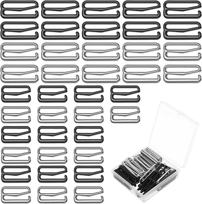 40 Stck BH-Ringe Schnallen Verstellbar 20-25 Mm Metall Für BH Bikini