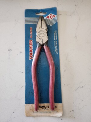 NOS THORSEN LINEMANS PLIER/ CLP8AL MADE IN USA