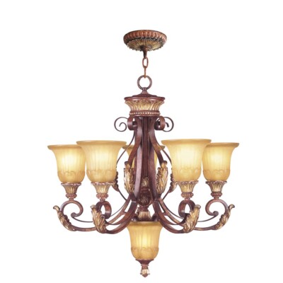 Livex Lighting Villa Verona Chandelier, Verona Bronze - 8555-63