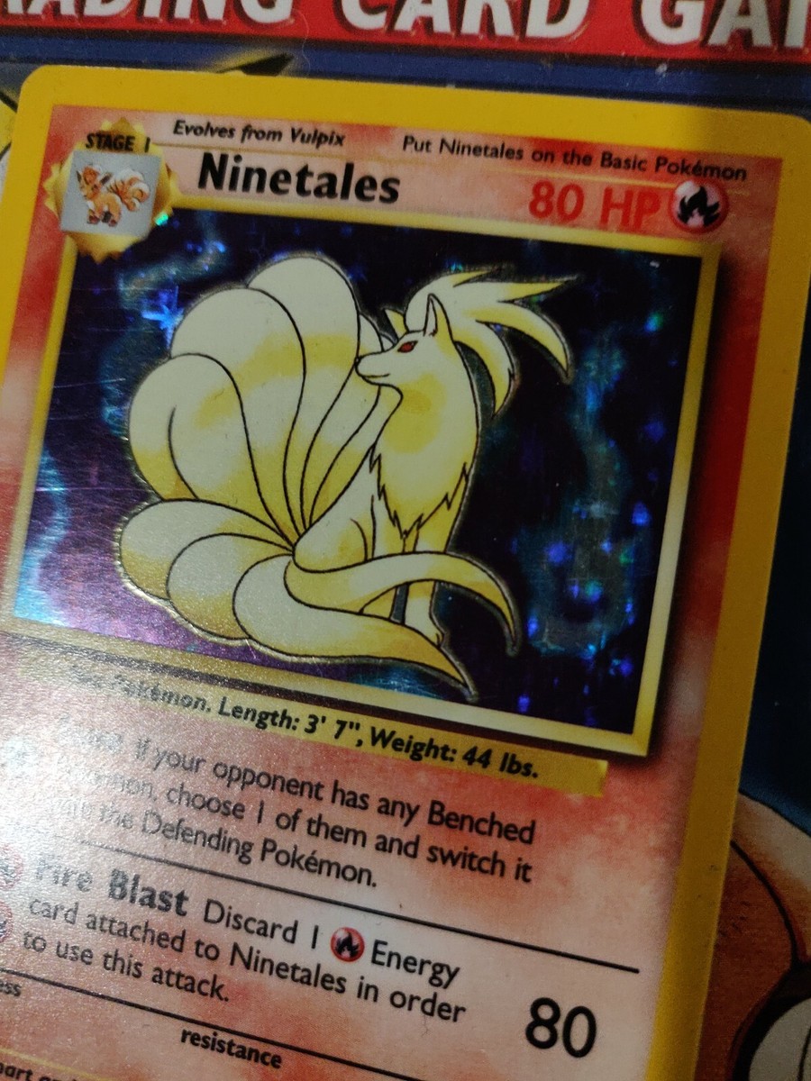 Pokemon Card Ninetales #38 Rare 12/102 Holo 80HP | eBay