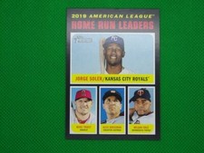2020 Topps Heritage #65 Jorge Soler Bregman Nelson Cruz Mike Trout LL Angels