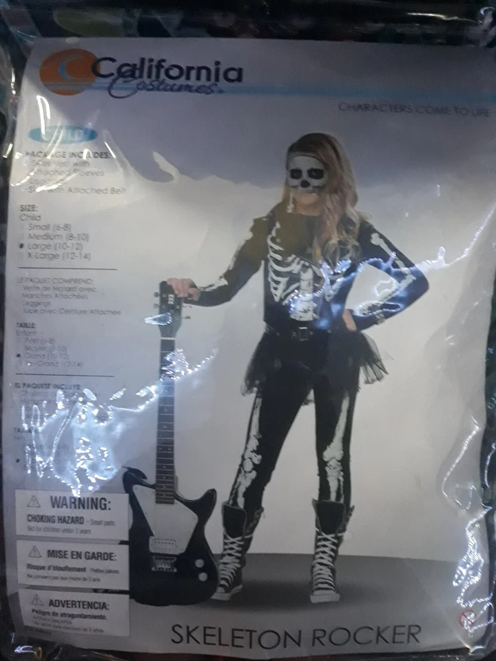 Disfraz Halloween Esqueleto Rocker Niño, DISFRAZ Halloween Foto 2 de 4