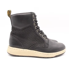 Doc Dr Martens Rigal 8 Eye Black Leather Men's 6 Women's 7 Combat Boots AW004