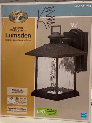 Hampton Bay Lumsden Outdoor Black Led Motion Sensor Wall Mount - Lumsden Outdoor Black Led Motion Sensor Wall Mount Lantern Hampton Bay Lumsden Outdoor Black Led Motion Sensor Wall Mount - Lumsden Outdoor Black Led Motion Sensor Wall Mount Lantern