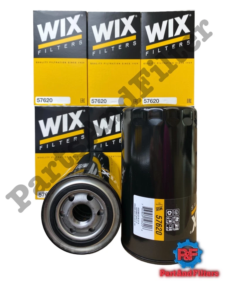 Filtro de aceite Wix 57620 para Dodge Cummins 5,9 L y 6,7 L diésel (paquete de 6) Foto 2 de 2
