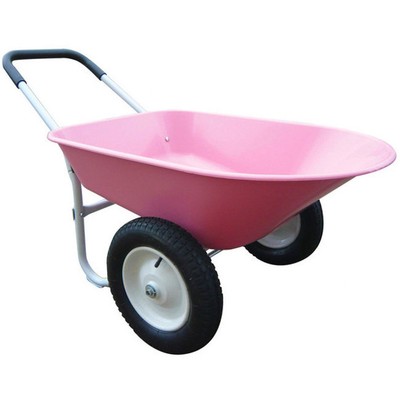kids pink wheelbarrow