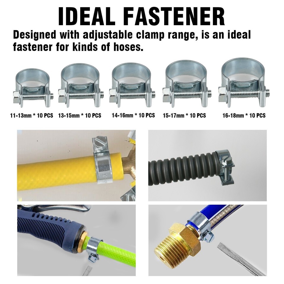 Lil Auto Store Assorted Hose Clamps 6ct - Delivered In As Fast As 15 Minutes Gop - Foto 8