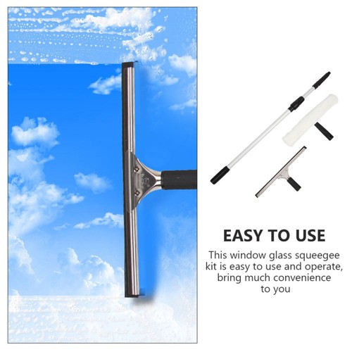 Telescopic Rod Window Wiper Squeegee Glass Cleaning Pole Cleaner - 第 6/12 張圖片