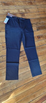 NWT Dockers City Tech Trousers Slim Fit Black Pants