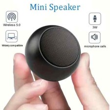Aluminum Alloy Mini Speaker TWS Metal Subwoofer Speaker Black I1 