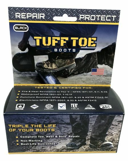 Tuff Toe Guard TUFF TOE Original Formula Work Boot Toe Guard Protection (Brown, Black ...