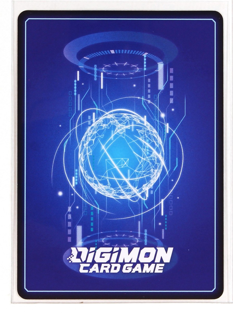 digimon tcg card back CG - Official Sleeves quality materials that guarantee durability and easy handling. Menoa Bellucci Pre-Release Digimon Card