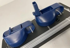 2 PACK Mass Wide Mouth Sports Water Bottle Lid & Straw COBALT BLUE Hydro 32, 40