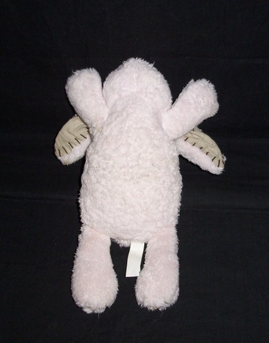 Pottery Barn Kids Pink Plush Laying Bunny Musical Baby Plush Stuffed Lovey Toy - Picture 3 of 3