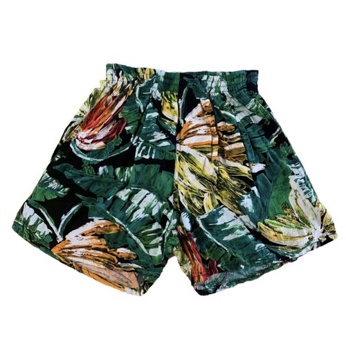 Vintage Jams World Size Small Surf Line Hawaii Honolulu Floral Shorts *Flaws