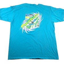 VTG 90s Reebok Double Sided Crazy Graphic T Shirt Large Made In USA Surf Skate